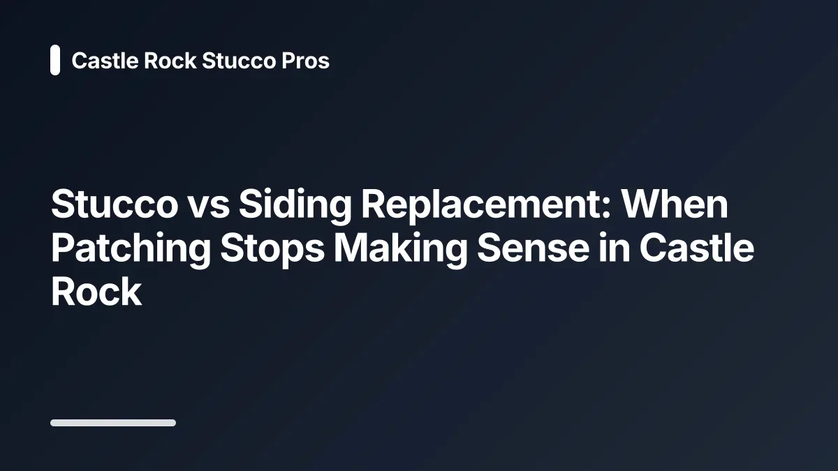 stucco vs siding